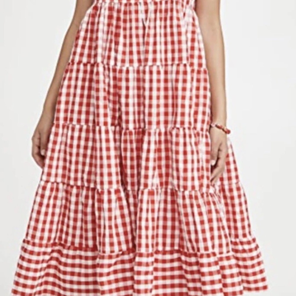Sister Jane Love Note gingham midi dress size XS spring country cottagecore - Picture 12 of 15